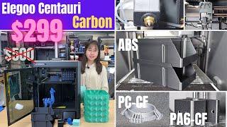 Elegoo Centauri Carbon 3D printer review: Fully enclosed, CoreXY, 320C nozzle / 110C bed temperature