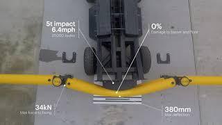 Polymer vs steel safety barrier impacts: A-SAFE polymer safety barriers perform better than steel