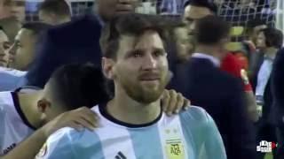 El llanto de Lionel Messi. Adios a la selección