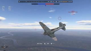 War Thunder RB - La7 dogfight on Spirfire LF IX