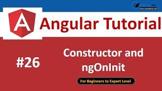 Difference between Constructor and ngOnInit hook | Constructor Vs OnInit  | P26  Angular Tutorial