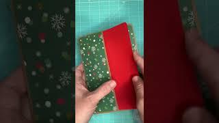 Christmas Card Journal Pocket #diy  #papercrafting #handmadecards #journalephemera #craftychristmas