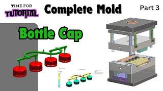 Multi Cavity Water Bottle mold Design in SolidWorks