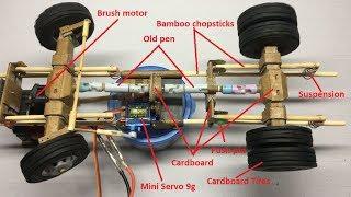 How to Make Front Axle and Rear Axle for RC Heavy Truck Off Road RC Homemade From Cardboard