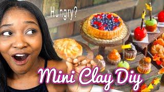 Making Air Dry Clay Food Diorama / Craftember DIY Series Dollhouse scale Bake Sale