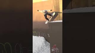 LOUIF PARADIS SWITCH PRESS TO WALL RIDE: VIDEOGRASS SEARCH PARTY #snowboarding