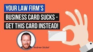 Lawyer Marketing Advice for 2020: Your Law Firm's Business Card Sucks