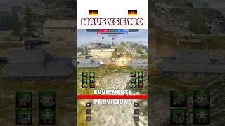 MAUS vs E 100 in World Of Tanks Blitz  #shorts #wotblitz #wot #wt