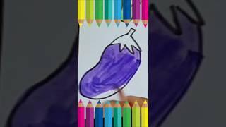 Easy kids Drawing/Brinjal drawing easy step by step #youtubeshorts/#short#pariplayhub #shortfeed