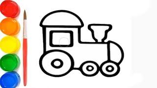 Drawing picture, Tractor drawing for children, нарисуем трактор