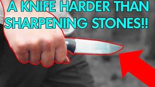 You can ONLY sharpnen this knife with Diamonds... Harder than our sharpening stones | rex 121