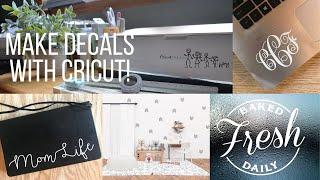 How to Make Decals with Cricut / Cricut Maker, Explore Air 2