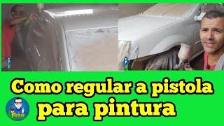 Como regular o ar da pistola para pintura