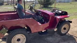 Rusty Red 1948 CJ2A First Drive