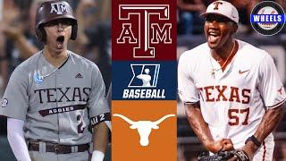 #3 Texas A&M vs Texas (EXCITING!) | Regionals Winners Bracket | 2024 College Baseball Highlights