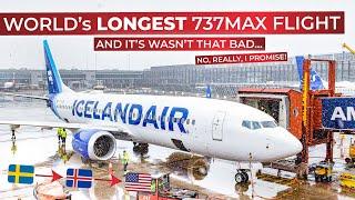 BRUTALLY HONEST REVIEW: Flying 7h 30min in ECONOMY on Icelandair's Boeing 737MAX to Seattle!