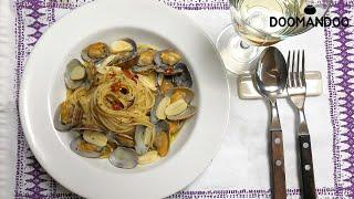 바지락으로 만든 봉골레 파스타 Pasta Alle Vongole : 두만두 doomandoo