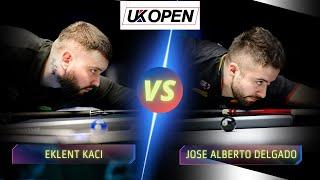 EKLENT KACI VS JOSE ALBERTO DELGADO | 2024 UK OPEN #billiards #9ballpool #highlights #ukopen