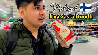 Finland  Mai Doodh Kitna Sasta Hai  #groceryshopping #groceryshoppinginfinland #helsinki