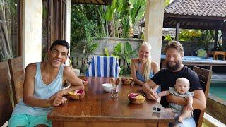 Meeting Melanie, Tobias and little Aurora from Love Conscious Family in Ubud + An afternoon walk 