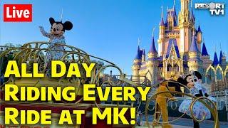 ALL DAY LIVE: Riding Every Ride at Magic Kingdom without Lightning Lane - Pt. 1 - Walt Disney World