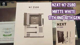 NZXT N7 Z590 Matte White Intel 11th and 10th Gen ATX Wi-Fi Gaming Motherboard