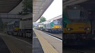 Class 68s locomotives at work