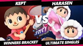 Sumapa 138 - kept (Villager) Vs. Harasen (Ice Climbers) Smash Ultimate - SSBU