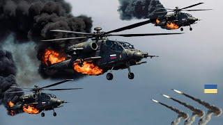 30 minutes ago! 75 Russian KA-52 Combat Helicopters Destroyed by Ukrainian Anti-Air Missiles