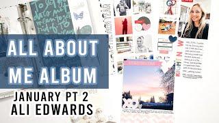 Ali Edwards | All About Me Scrapbook | January Part 2