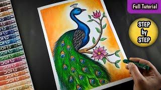 Peacock Drawing / How to draw a Peacock / Drawing of nature