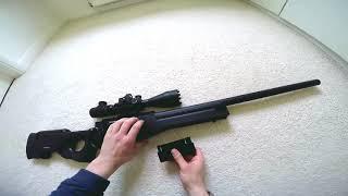 ASG AW  308 Range Test & Review Airsoft Sniper Rifle [MVSaylanTV Technology]