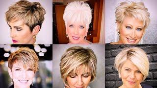 Short Hairstyles And Haircuts For Older Women | Low Maintenance Haircut Ideas | Choppy Hairstyles