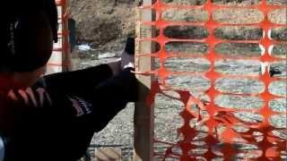 Katelyn Francis, age 13, at a local USPSA match