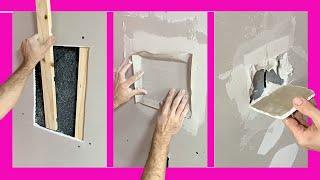  EASIEST Way to REPAIR Drywall HOLES Like a PRO ️ Step by Step DIY Guide for BEGINNERS