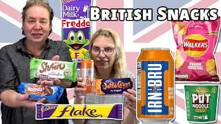 American YouTubers Try British Snacks Box for the First Time!