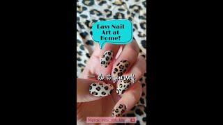 DIY Leopard Print Nails || Easy Nail Art Tutorial for Beginners ||