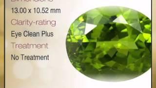 Stunning Burmese Natural Peridot Gemstone for SALE - Vivid Green, Oval Cut, 7.55 carats - africagems