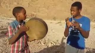 Two Talented Amazigh Children Show Off Their Musical Skills