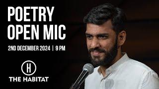 Live Poetry Open Mic at The Habitat 2nd December 2024 | 9 PM