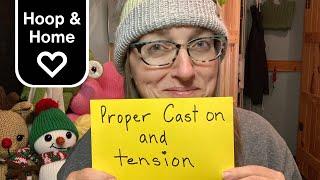 Cranknit 101: Proper Cast on and Tension | Knitting Machine Tutorial