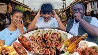 Taking our INDIAN friend for some kenyan street food 