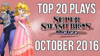 Super Smash Bros Melee Top 20 Plays of October 2016 (SSBM)