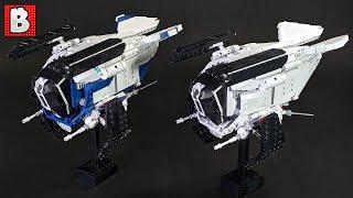 Custom LEGO Coruscant Police Gunship & Imperial Patrol Transport!