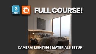 Bedroom design in 3ds Max - 3ds Max + Corona Render | Rendering for beginners