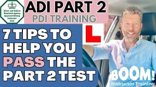 Advice to help you pass the ADI Part 2 test of driving ability