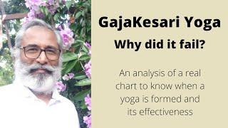 Class - 153 // Gajakesari Yoga which did not work and Analysis of a Chart.