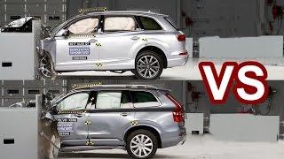 2016 Volvo XC90 Vs 2017 Audi Q7 - Crash Test