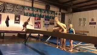 Alaina Grace epic Level 3 Handstand fail gymnastics 2/28/2018