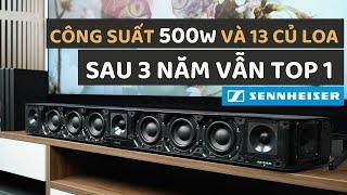 Tuy đồ sộ và hơi thô nhưng chi tiết âm lại tốt, đó là loa Soundbar AMBEO Sennheiser